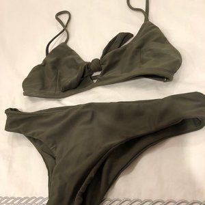 Army Green Tie Bikini